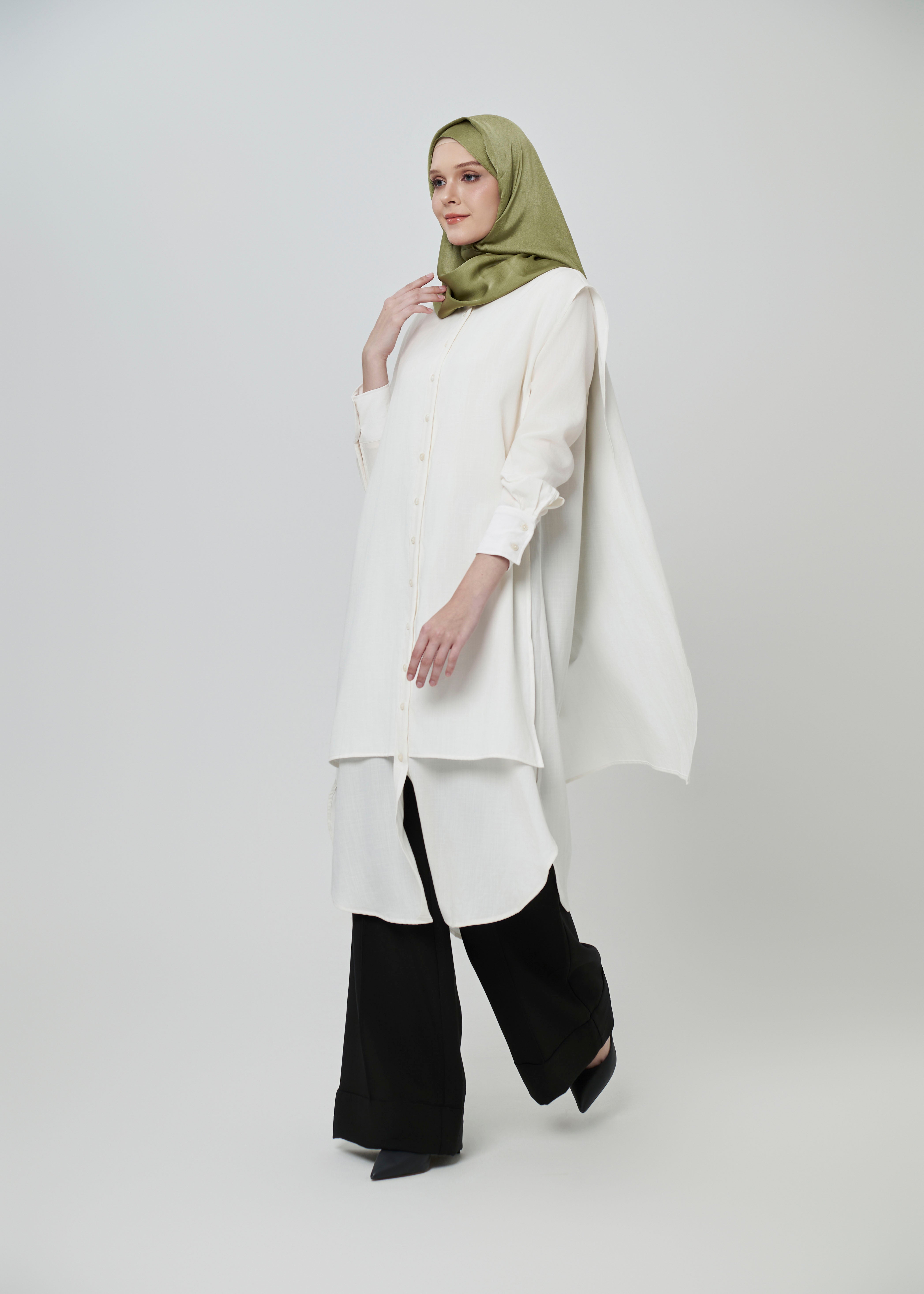 Lilium Cascade Layered Shirt by Minnaba