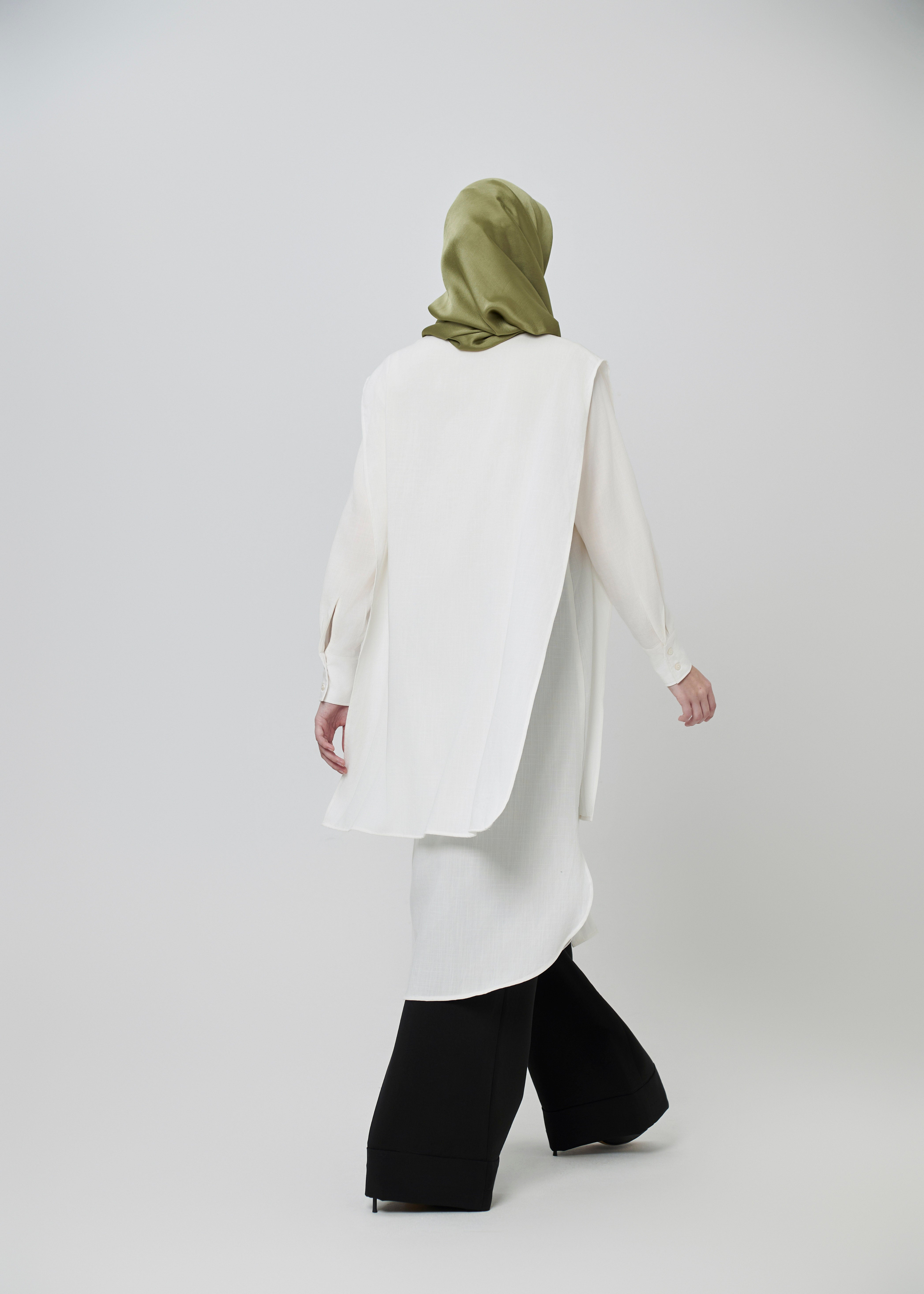 Lilium Cascade Layered Shirt by Minnaba