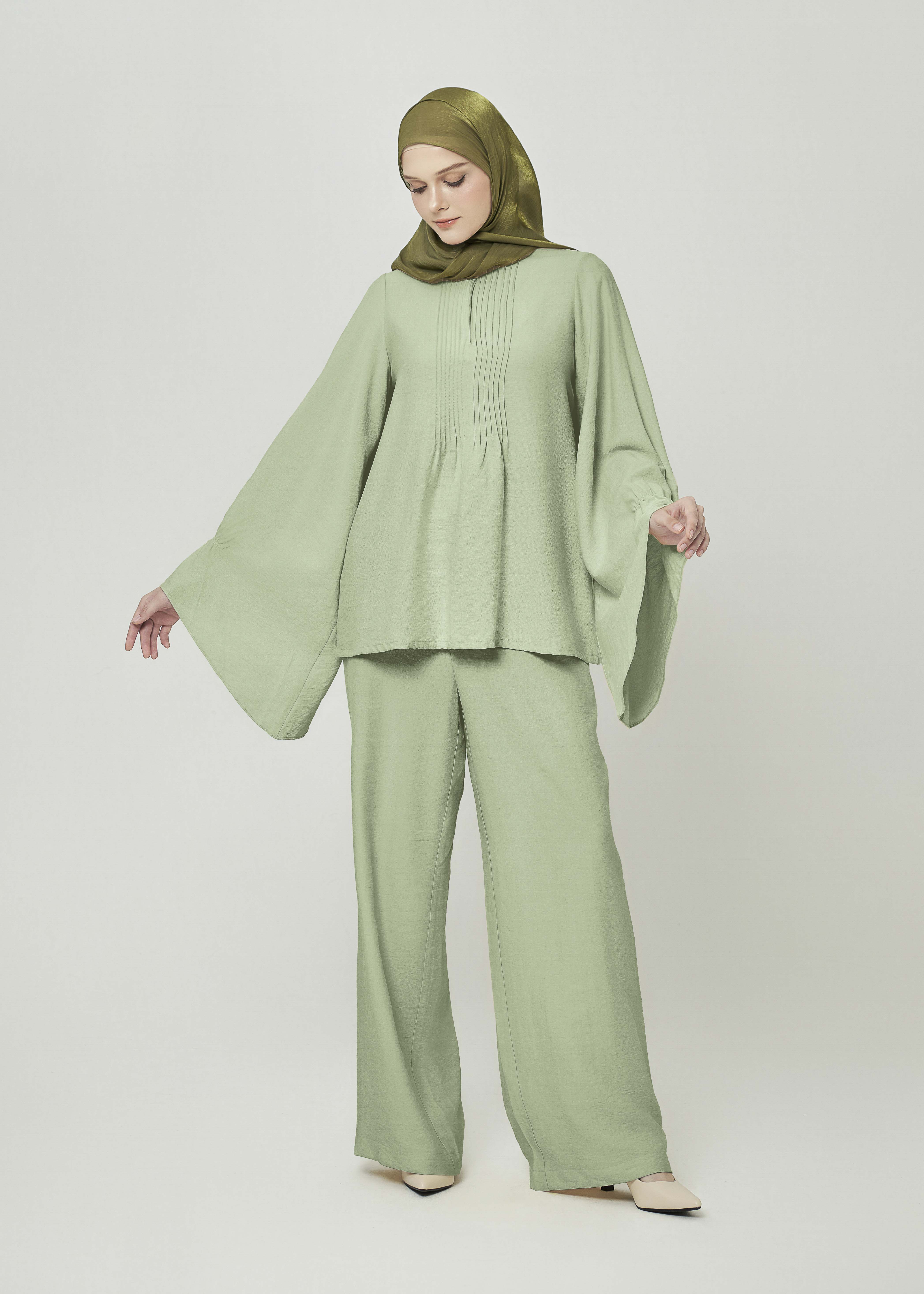 Celestine Bell-Sleeve Sets - Celery Mist by Minnaba