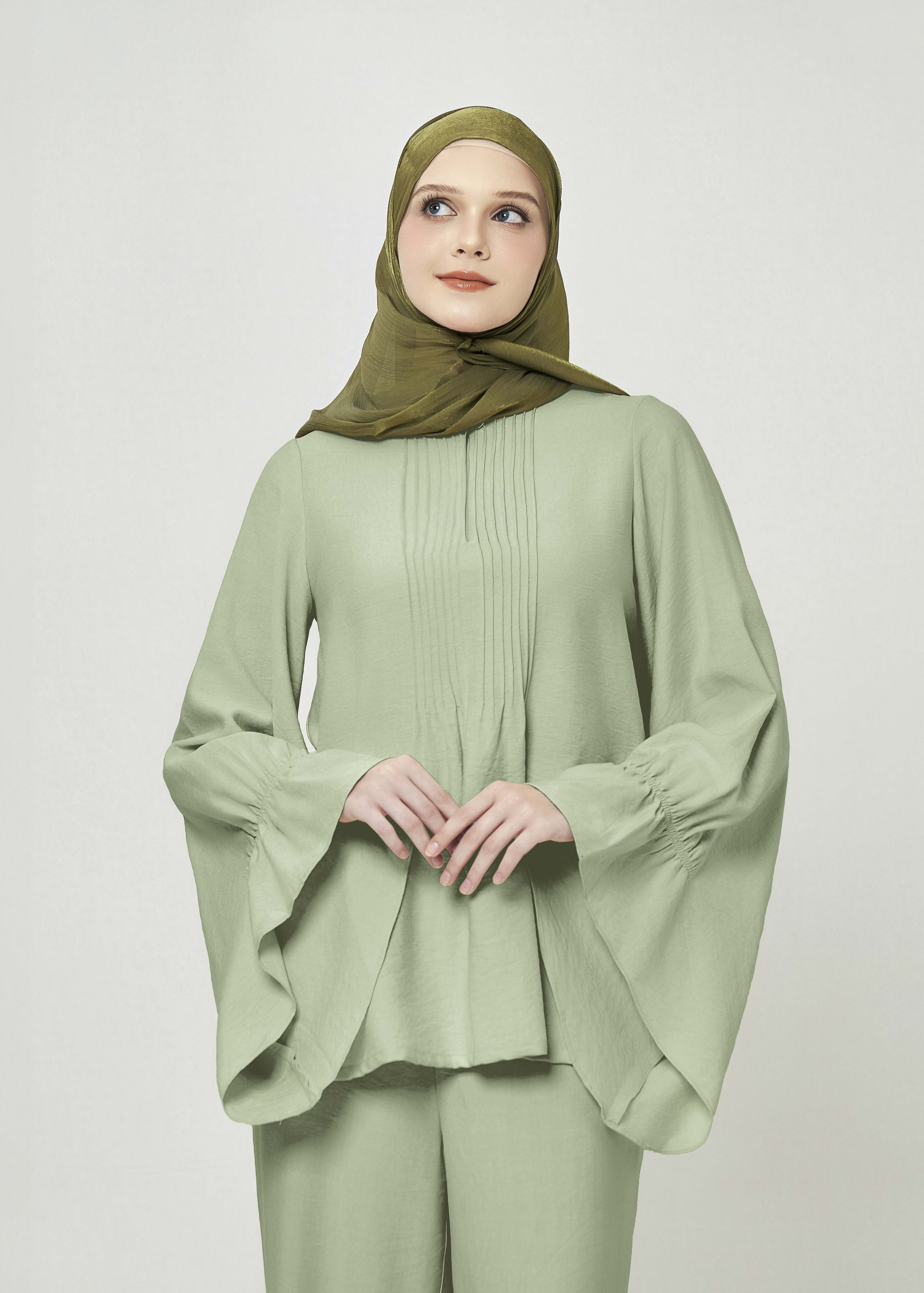 Celestine Bell-Sleeve Sets - Celery Mist by Minnaba