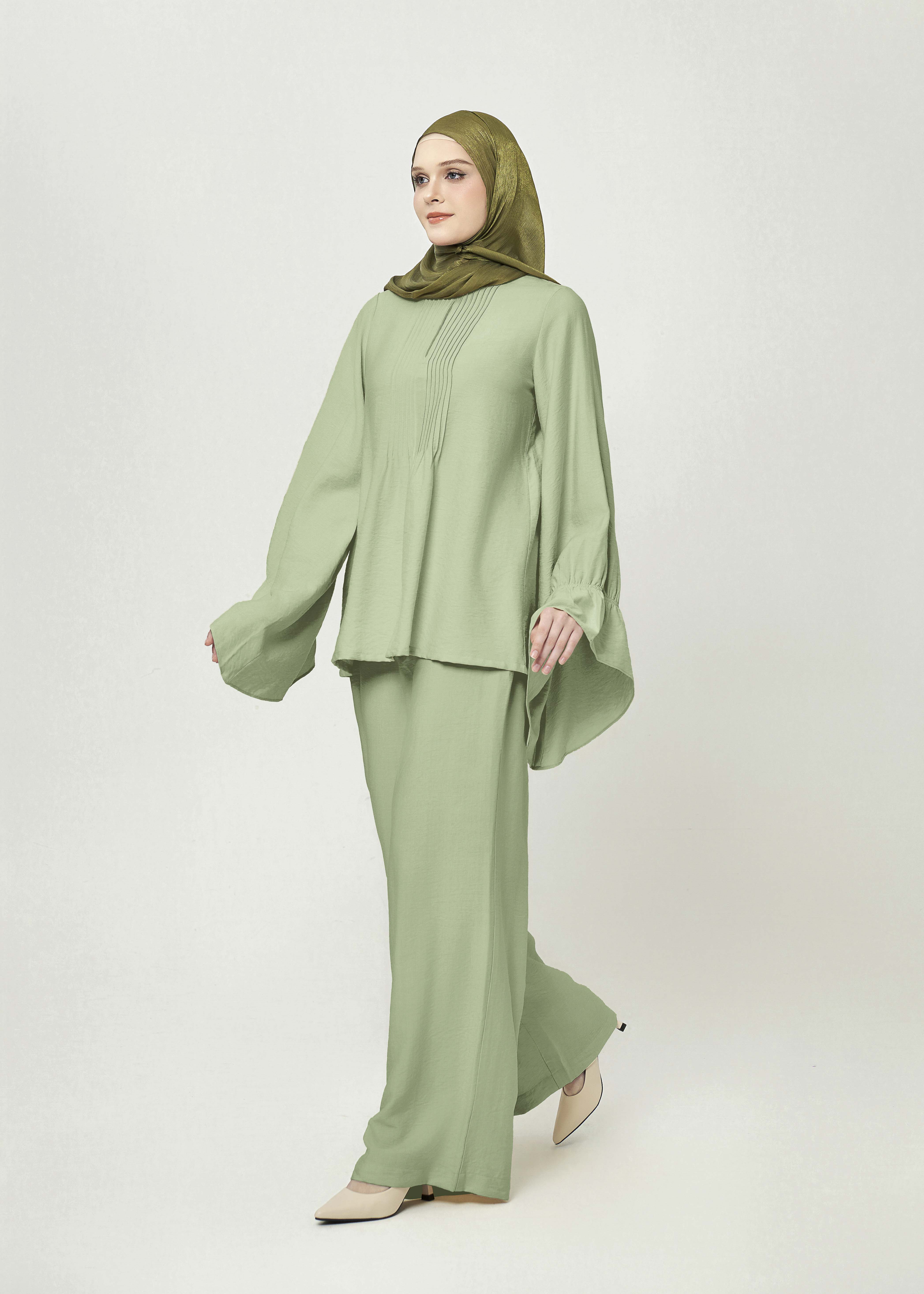 Celestine Bell-Sleeve Sets - Celery Mist by Minnaba