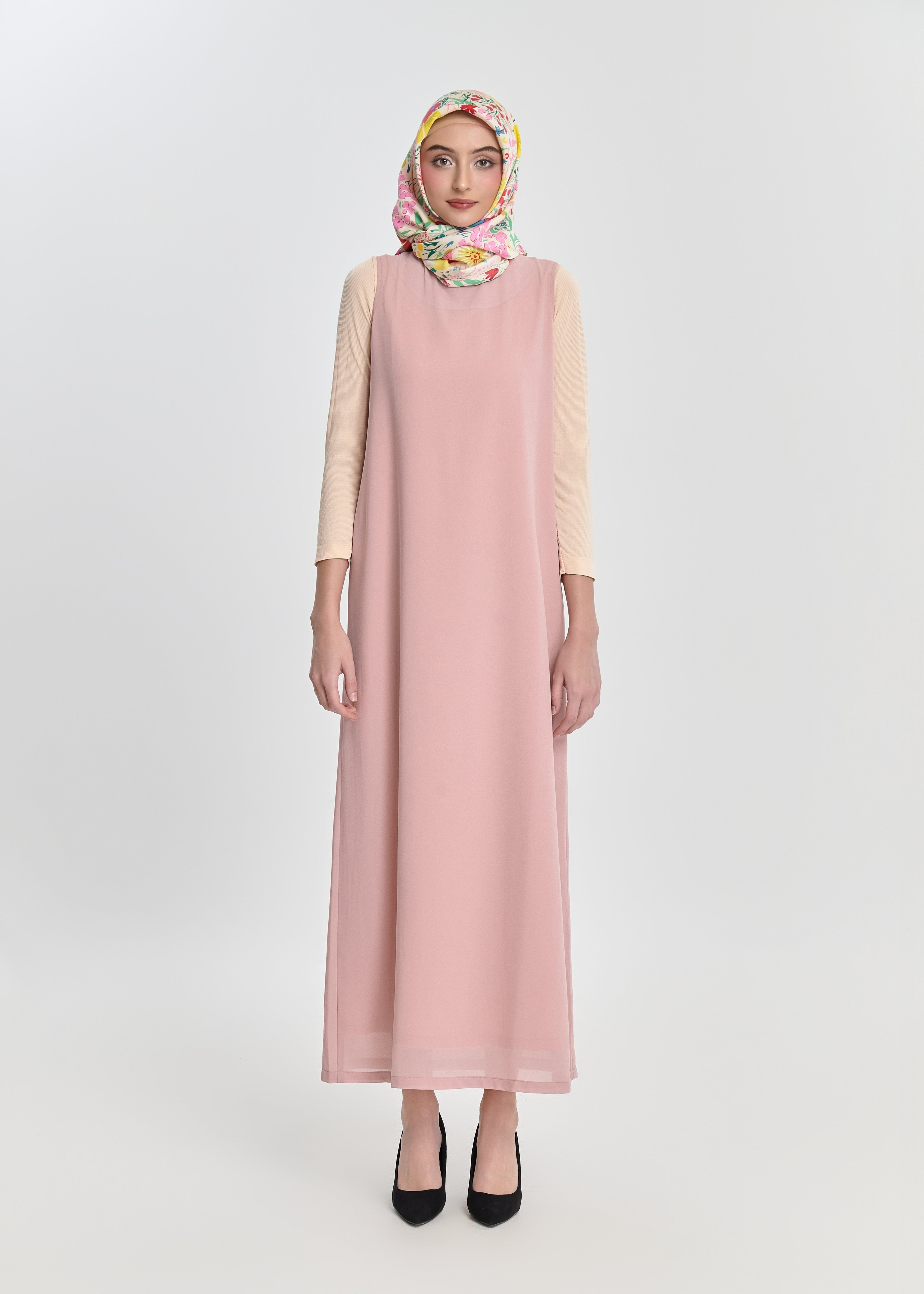 Honey Dune Flare Dress - Blush Beige by Minnaba