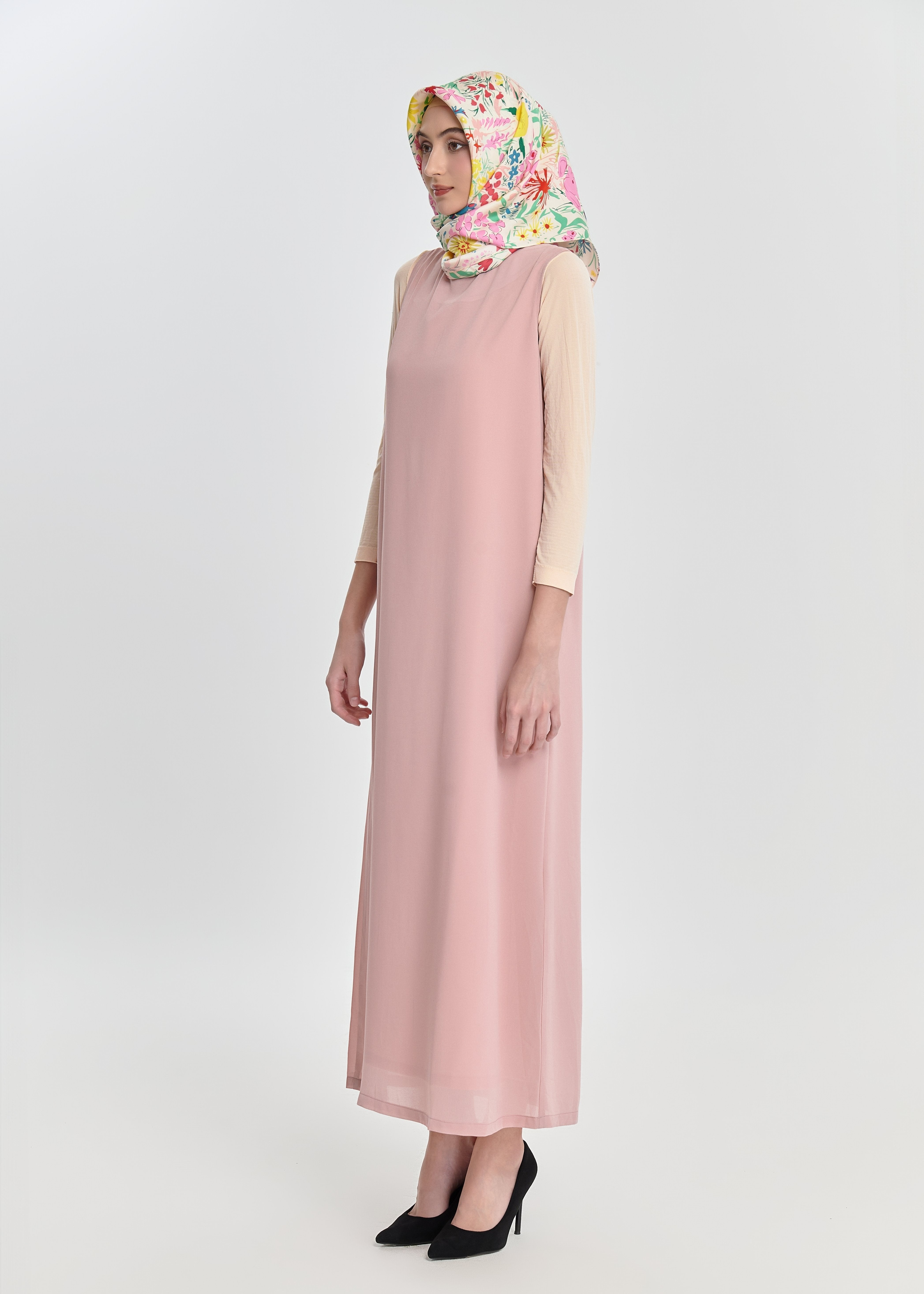 Honey Dune Flare Dress - Blush Beige by Minnaba