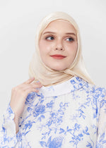 Grace Satin Hijab - Vanilla Cream by Minnaba