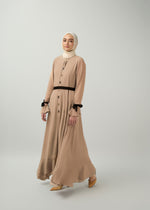 Alina Dress in Silver Whisper – Modest Fashion by Minnaba