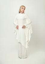 Sunset Breeze Cape Tunic - Silken Ivory by Minnaba