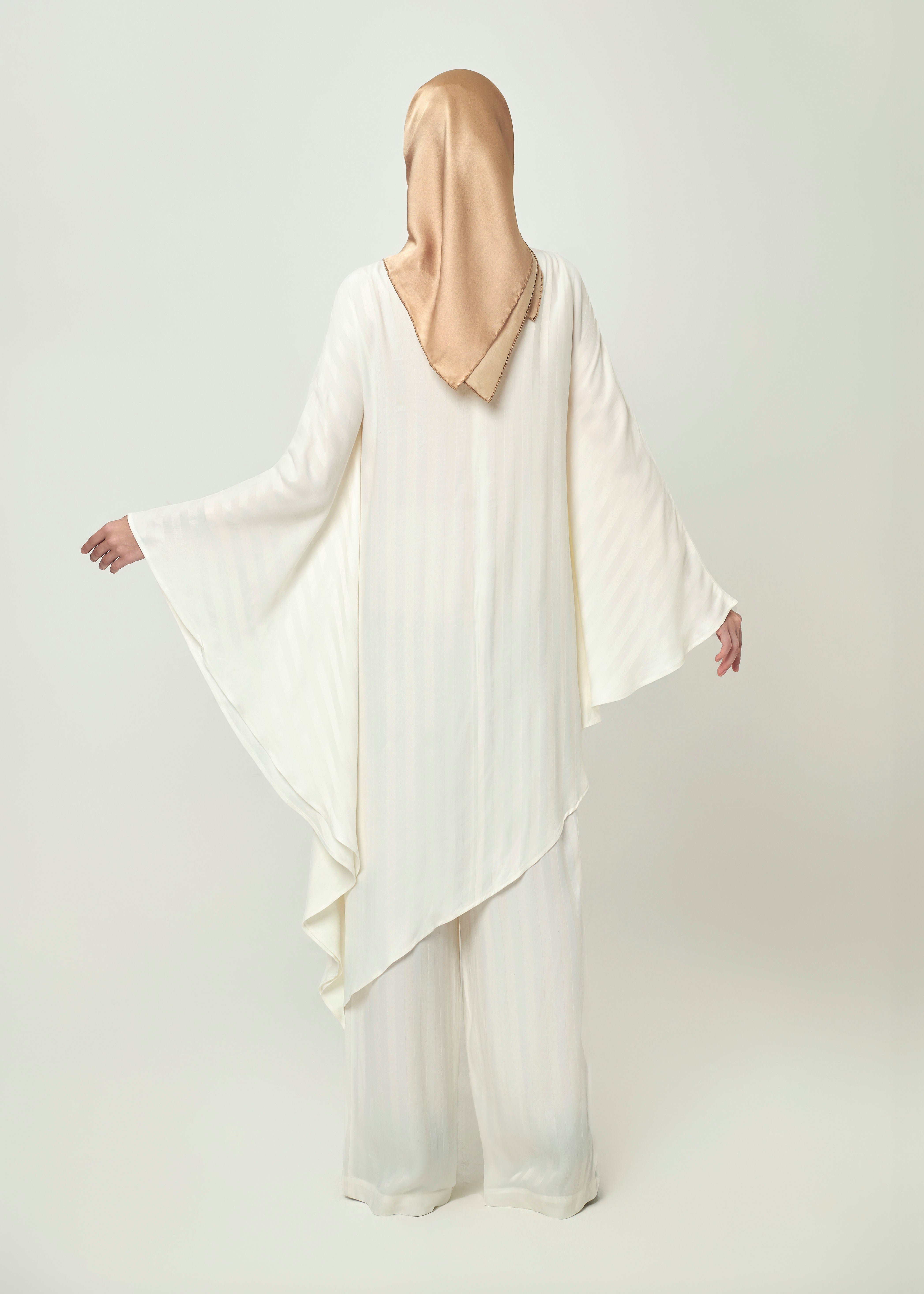 Sunset Breeze Cape Tunic - Silken Ivory by Minnaba