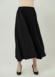 Amber Dune Pleated Skirt - Onyx by Minnaba