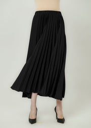 Amber Dune Pleated Skirt - Onyx by Minnaba