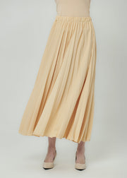 Amber Dune Pleated Skirt - Bare Almond by Minnaba