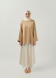 Dewy Veil Skirt - Rose Champagne