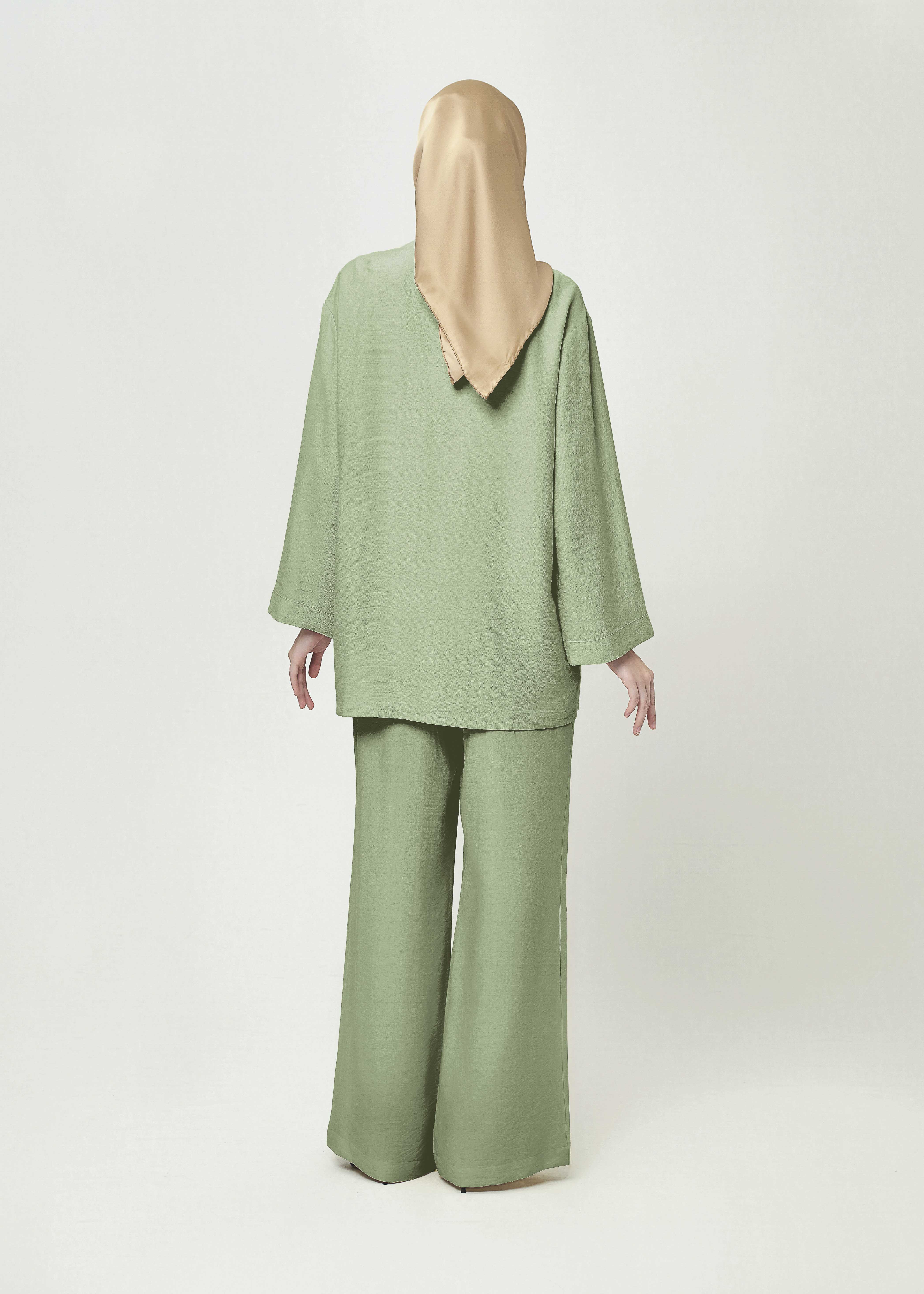 Solstice Gathered Tunic - Celery Mist by Minnaba
