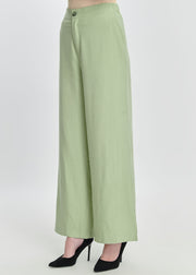 Elara Straight-Leg Pants - Celery Mist by Minnaba
