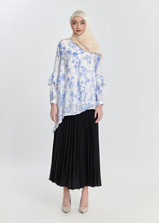 Pastel Reverie Tunic - Porcelain Vine by Minnaba