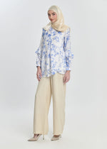 Pastel Reverie Tunic - Porcelain Vine by Minnaba