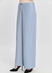 Elara Straight-Leg Pants - Powder Blue by Minnaba