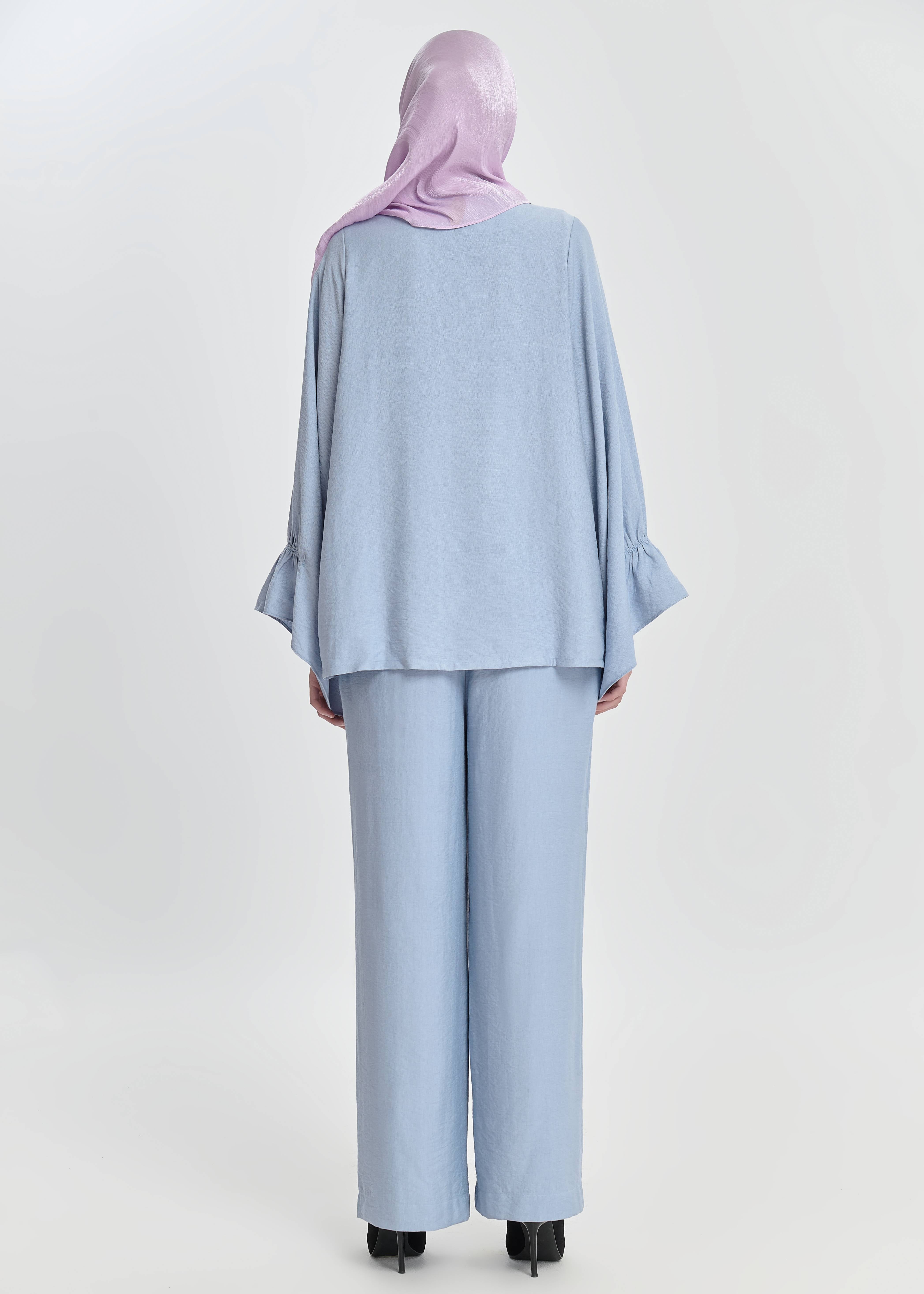 Celestine Bell-Sleeve Sets - Powder Blue by Minnaba