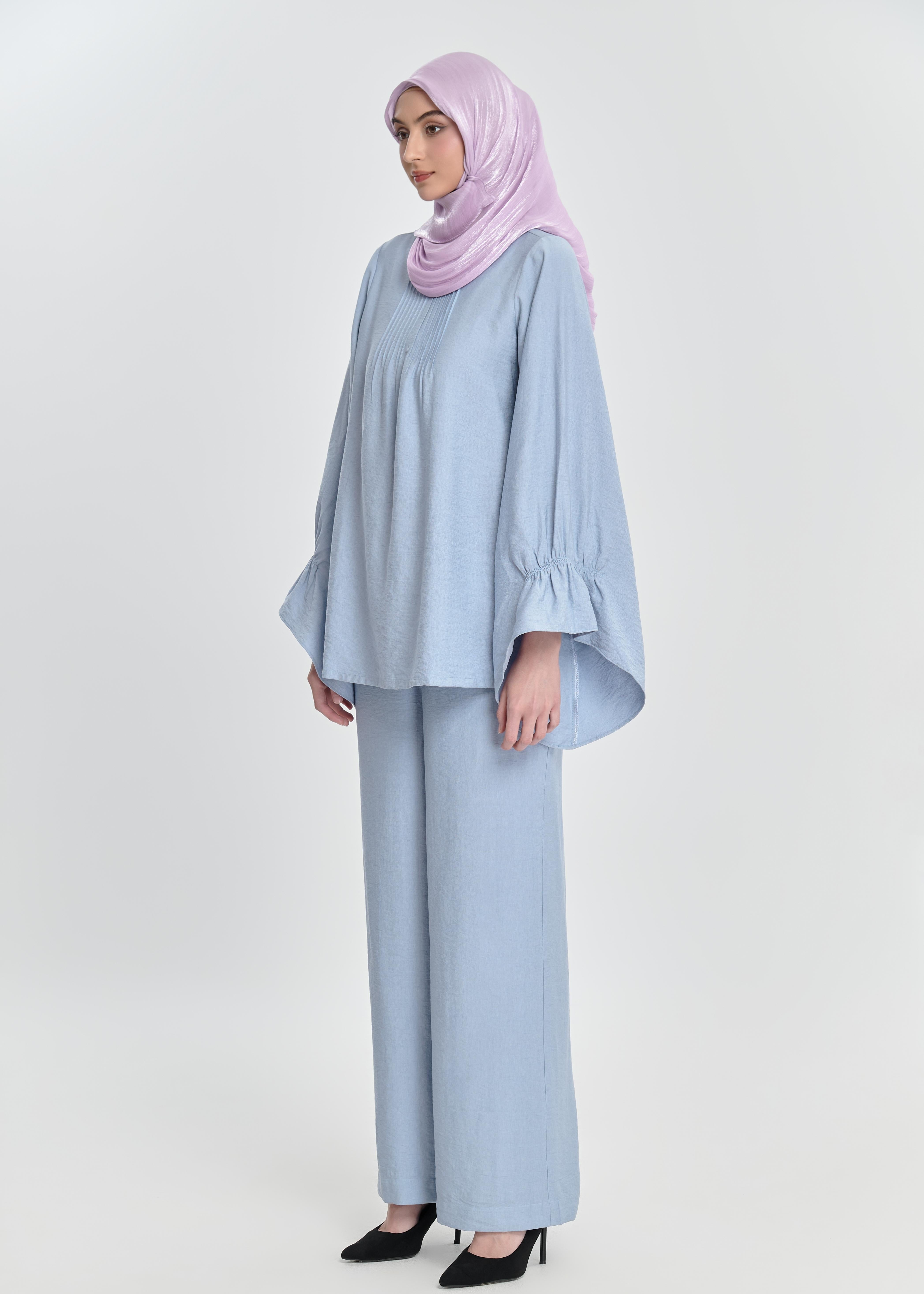 Celestine Bell-Sleeve Sets - Powder Blue by Minnaba