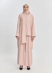 Oasis Fold Shirt - Blush Beige by Minnaba
