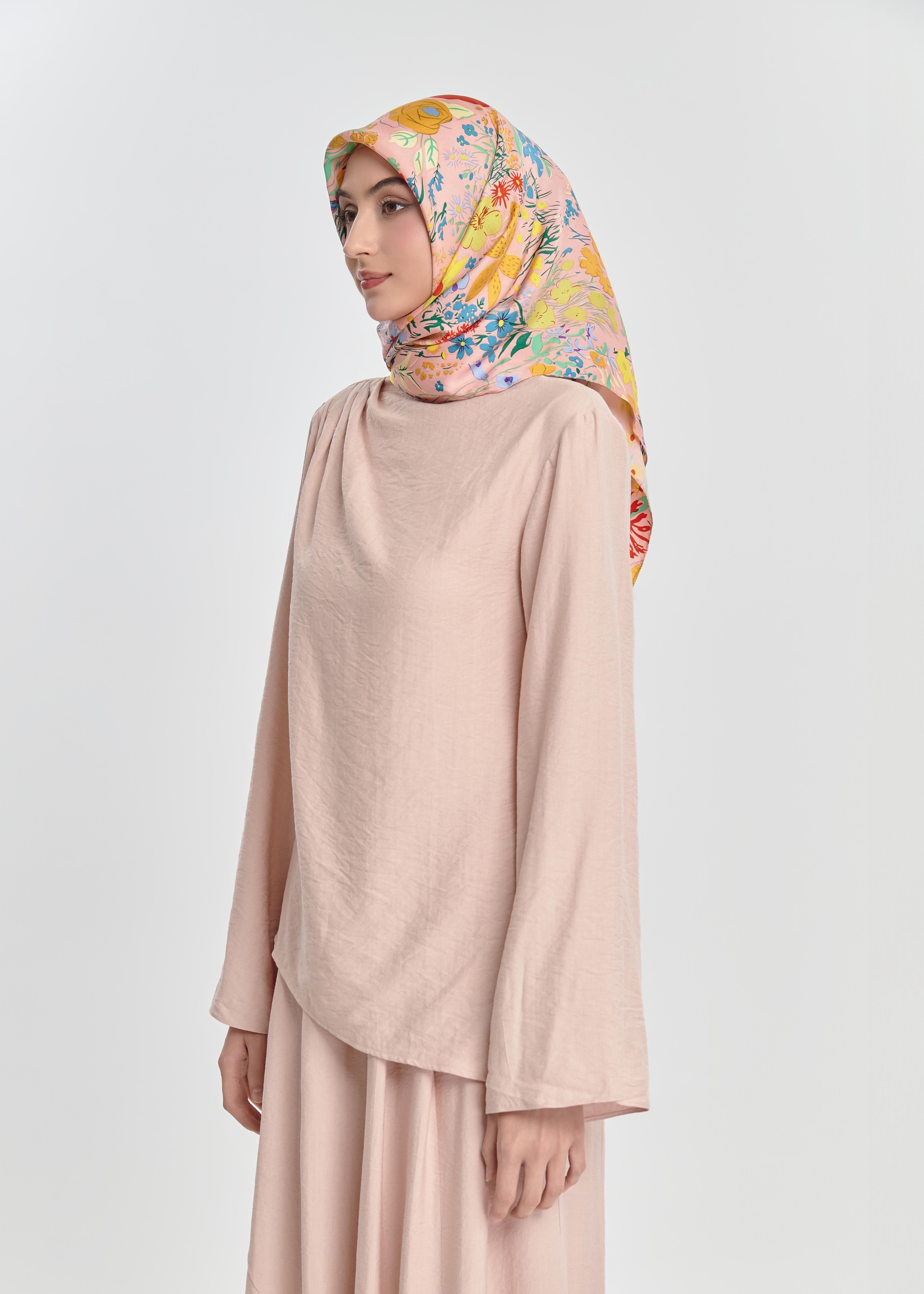 Pearl Bloom Flare Tunic - Blush Pink by Minnaba