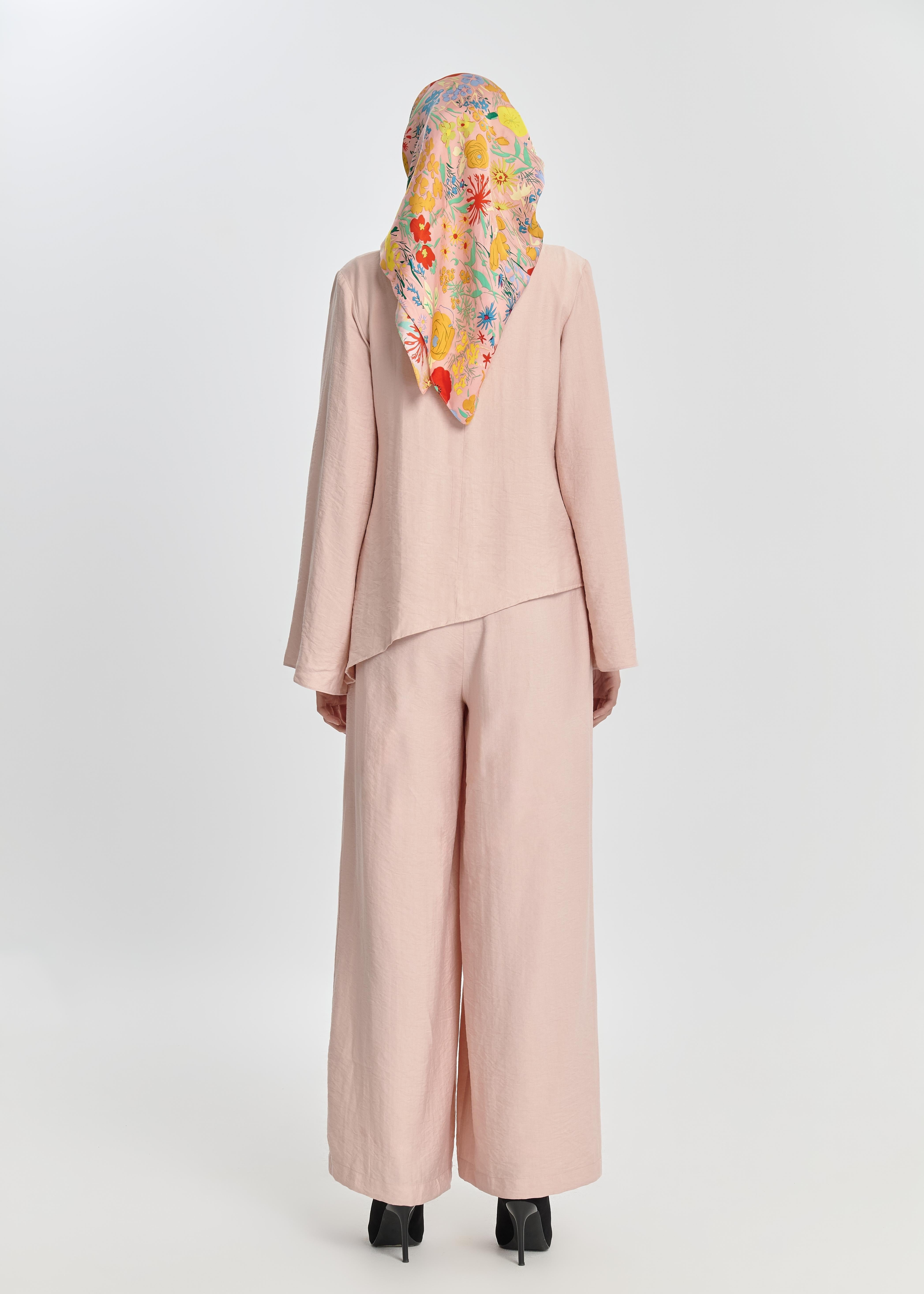 Pearl Bloom Flare Tunic - Blush Pink by Minnaba