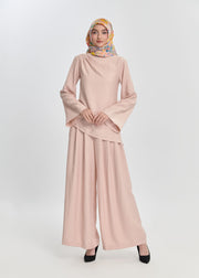 Pearl Bloom Flare Tunic - Blush Pink by Minnaba