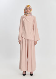 Pearl Bloom Flare Tunic - Blush Pink by Minnaba