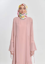 Honey Dune Flare Abaya - Blush Beige by Minnaba