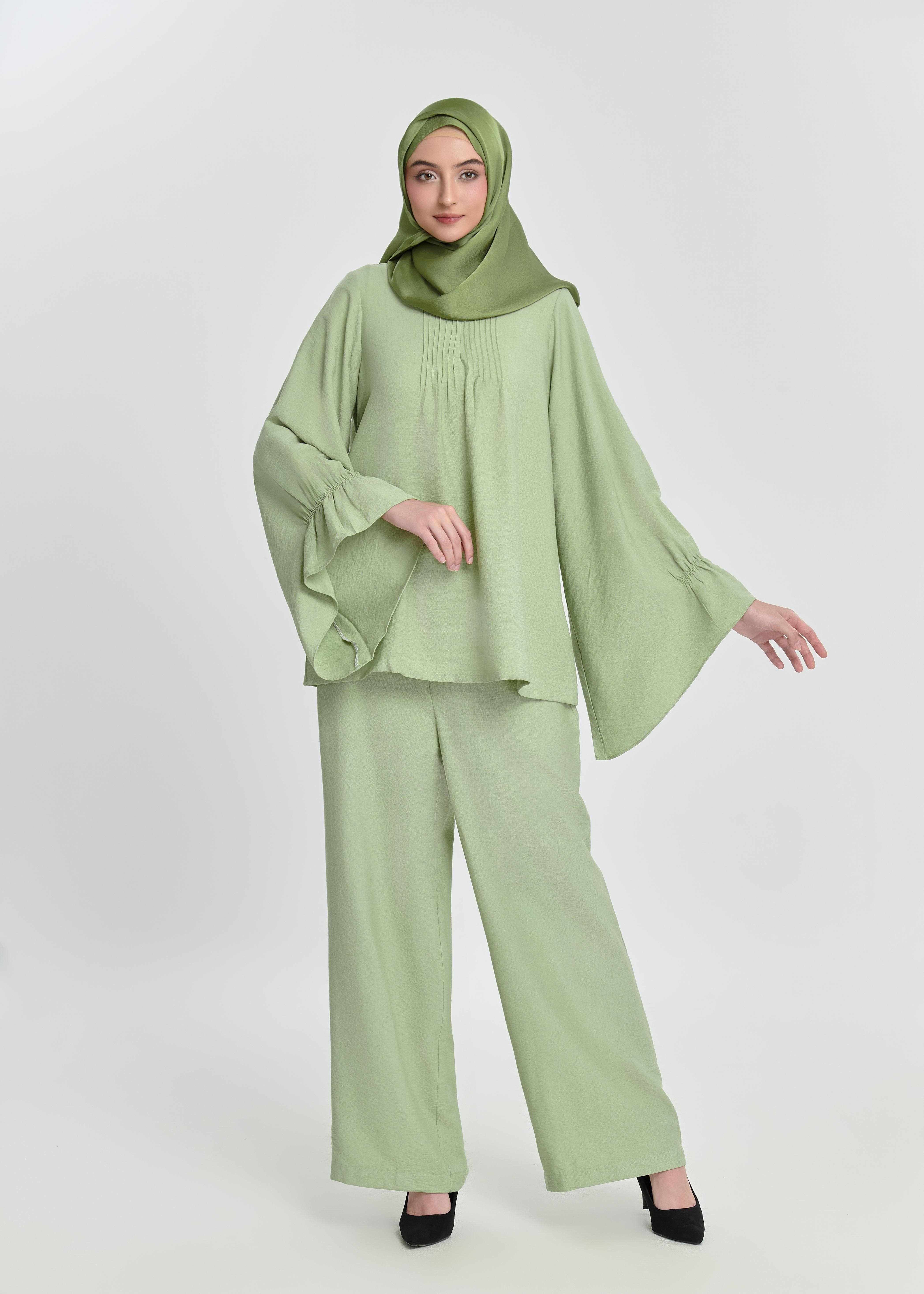 Celestine Bell-Sleeve Sets - Celery Mist by Minnaba