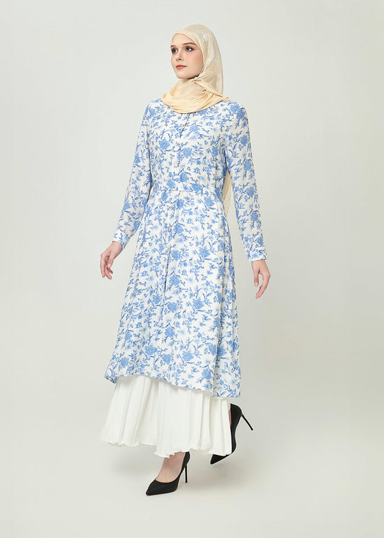 Lily Whisper Tunic - Porcelain Blue by Minnaba