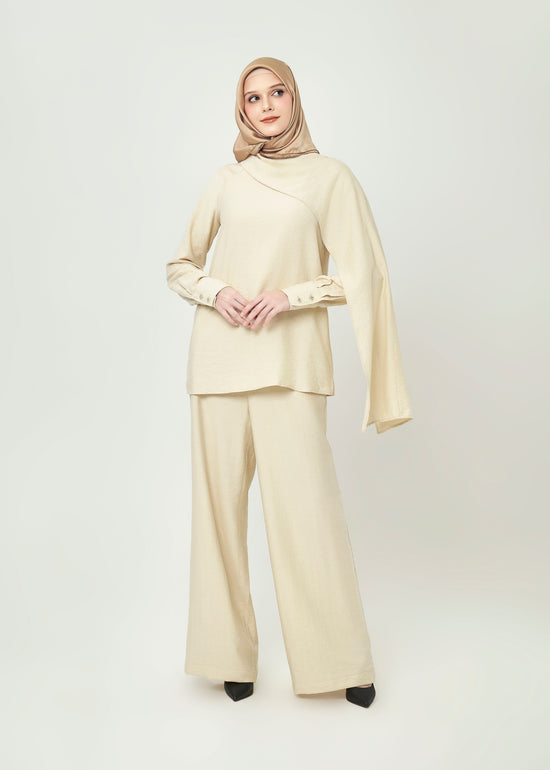 Asym Draped Sleeve Tunic by Minnaba